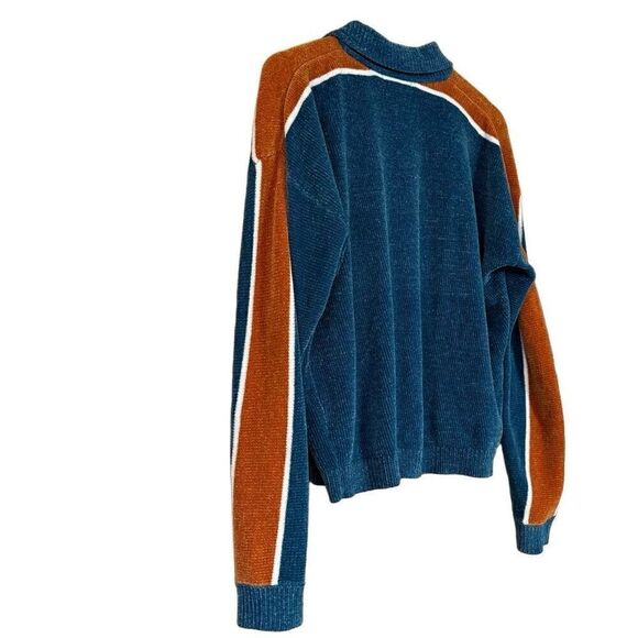 Urban outfitters Juno Velour Half-Zip pullover Sweater small - Picture 4 of 12